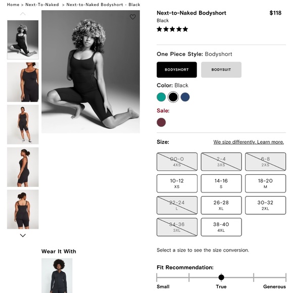 EUC Universal Standard Next to Naked Bodyshort Size L 22/24, Olive Swirl - Picture 6 of 9